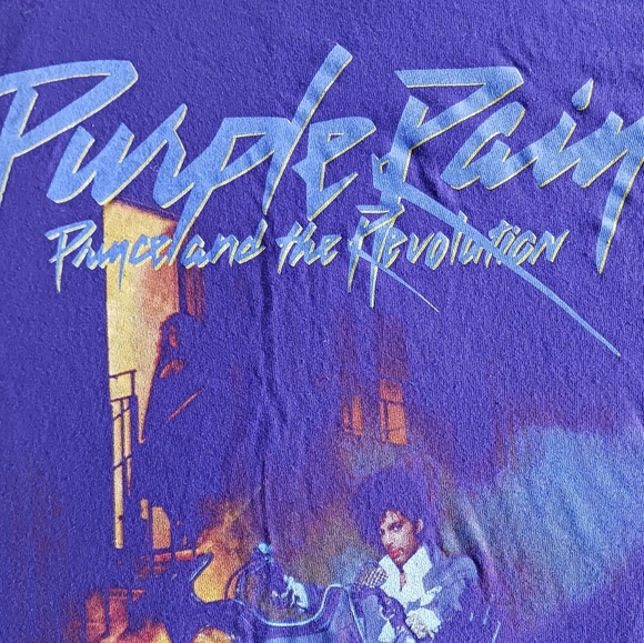 PRINCE AND THE REVOLUTION PURPLE RAIN T-SHIRT SIZE M - Picture 4 of 10